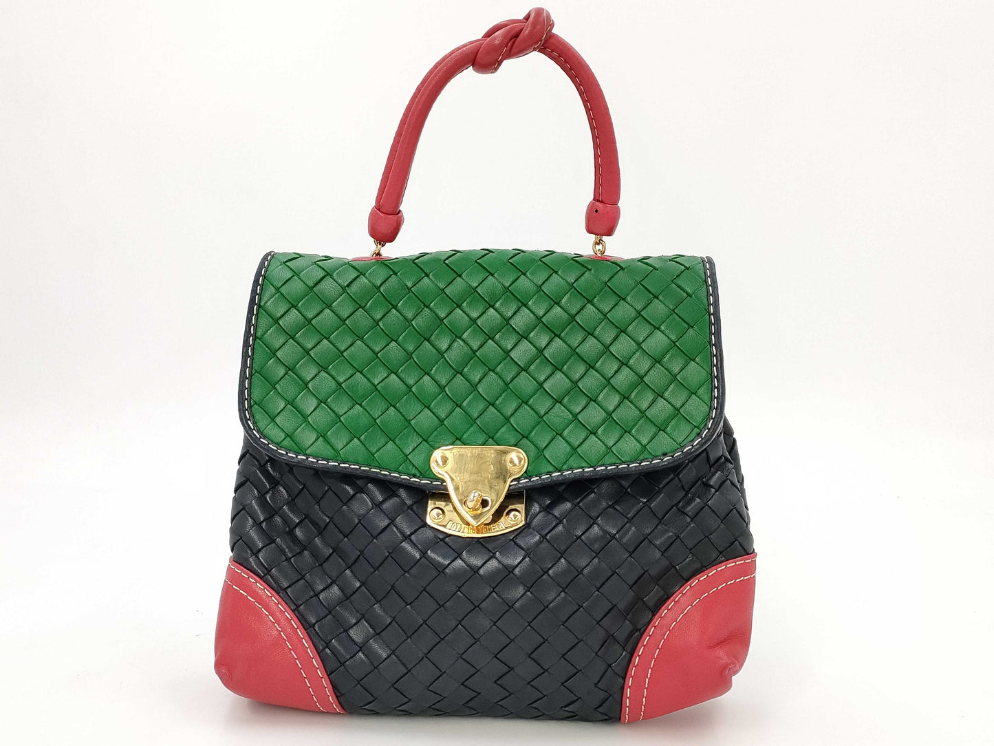 BOTTEGA VENETA Bottega Veneta Intrecciato Leather Handbag Multicolor Shoulder Bag