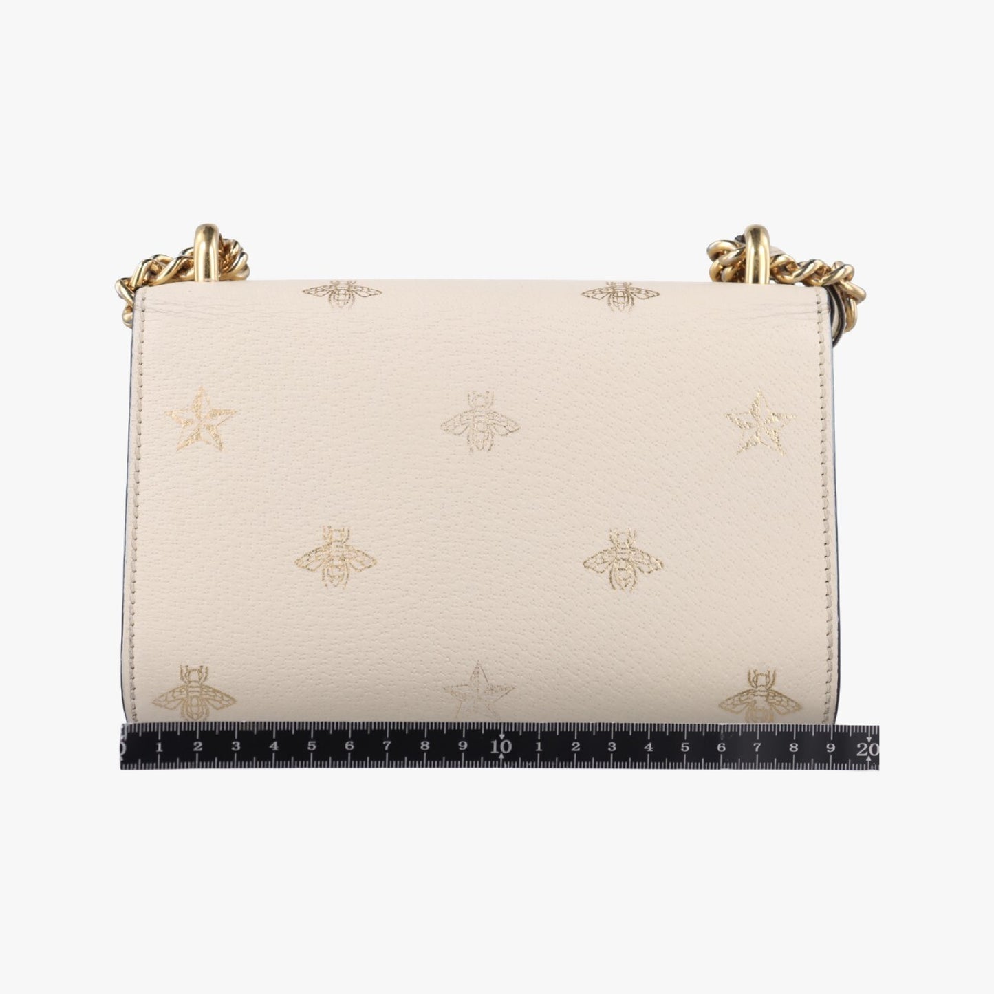 GUCCI Padlock White Leather Shoulder Bag 432182F027014147