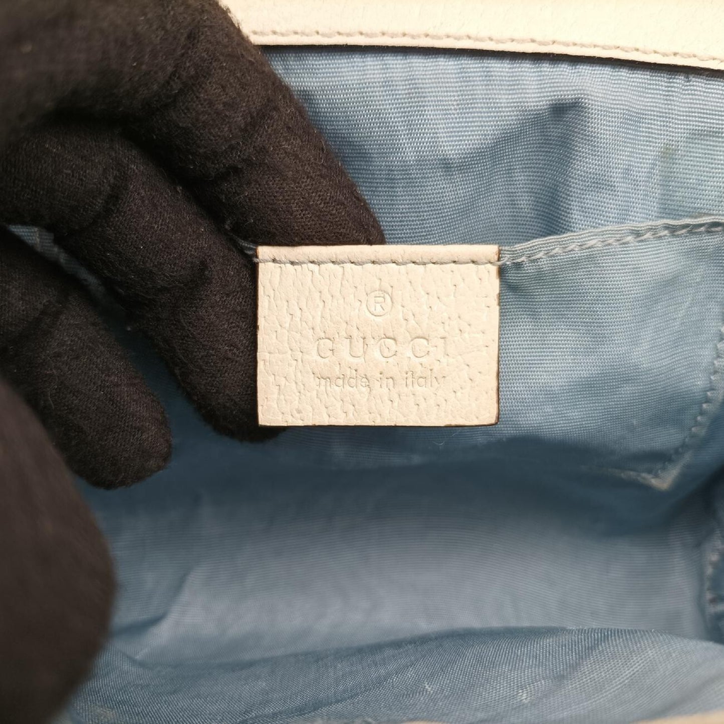GUCCI Padlock White Leather Shoulder Bag 432182F027014147