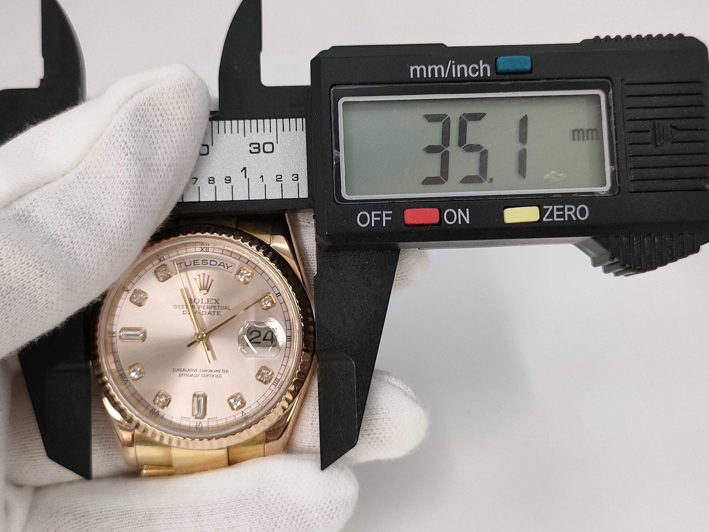 ROLEX 118235A P398724 Pink Dial Men's Watch