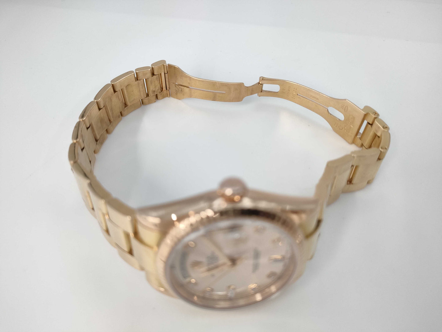 ROLEX 118235A P398724 Pink Dial Men's Watch