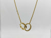 Cartier Baby Love Diamond Necklace in Yellow Gold and Au750, 6.7g