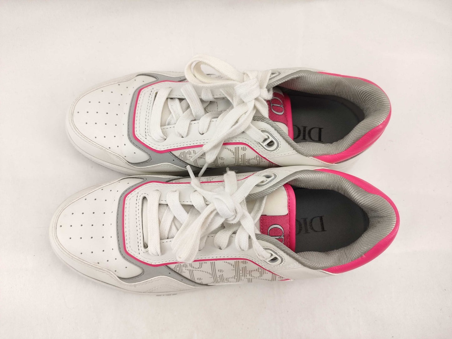 Dior Trotter Christian Dior Oblique Low-Top Sneakers, Size 41, White, FA0121