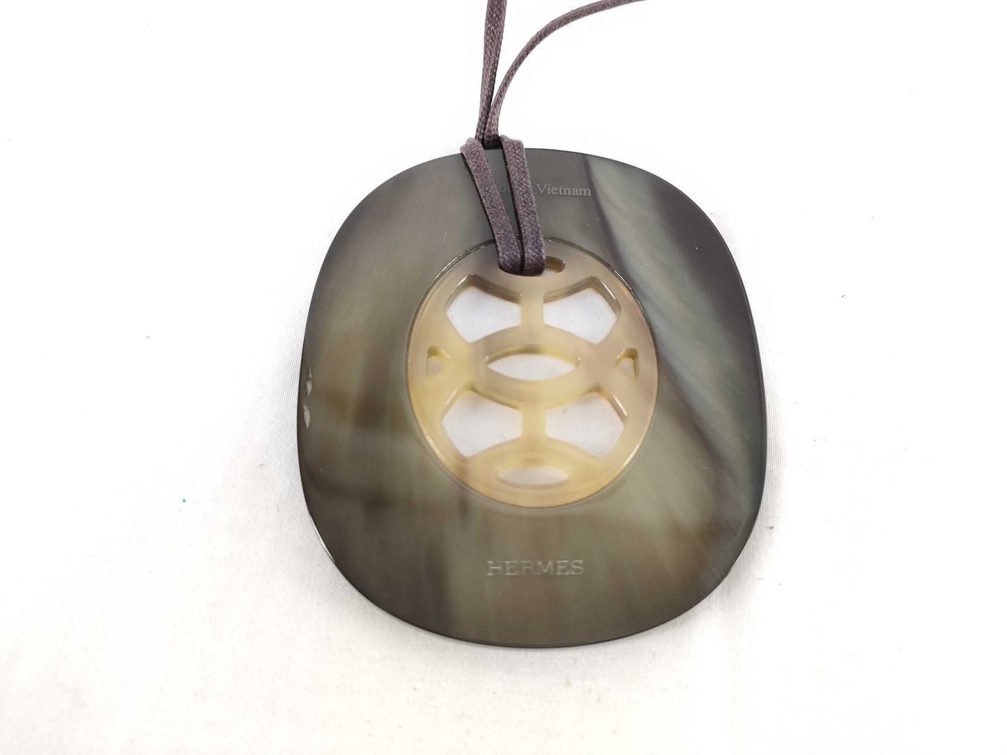HERMES Buffalo Horn Necklace