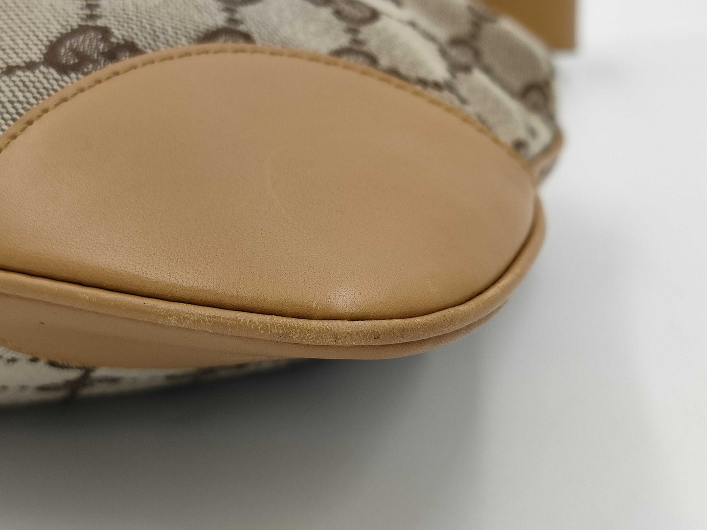 GUCCI GUCCI Jackie Shelly 001/4057 Shoulder Bag GG Canvas Leather Handbag Yellow Bag