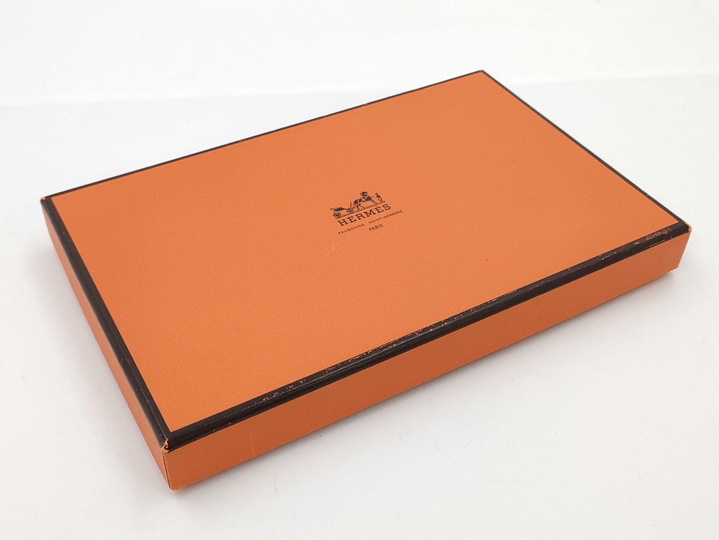 HERMES Bearn Soufflet □H Red Wallet