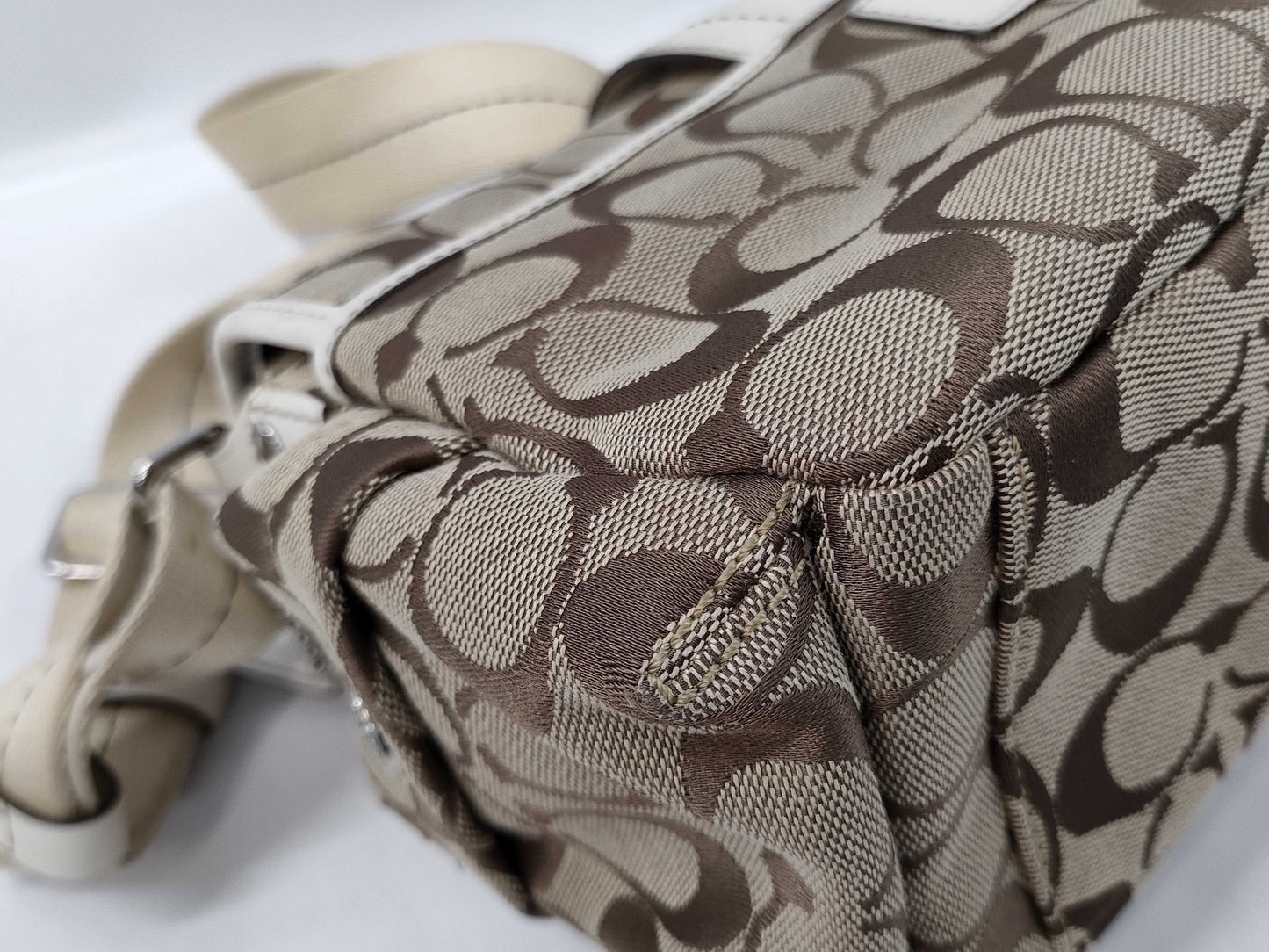 COACH Signature Double Pocket Shoulder Bag