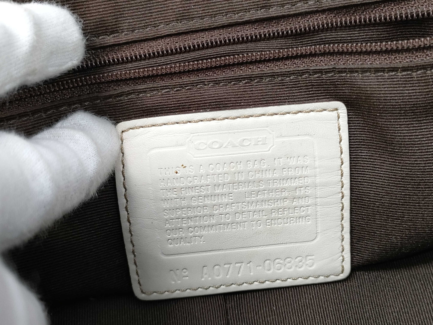 COACH Signature Double Pocket Shoulder Bag