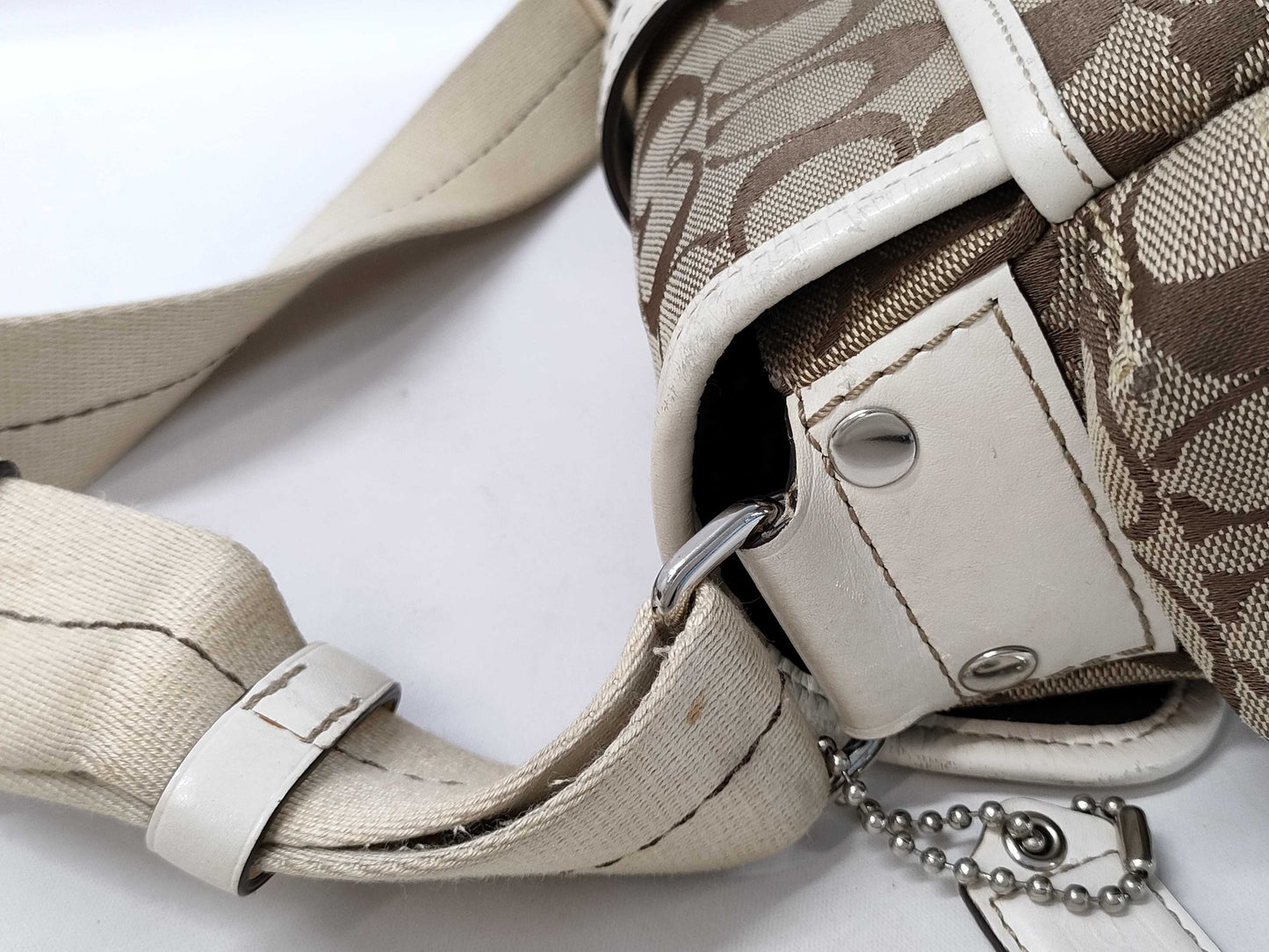 COACH Signature Double Pocket Shoulder Bag