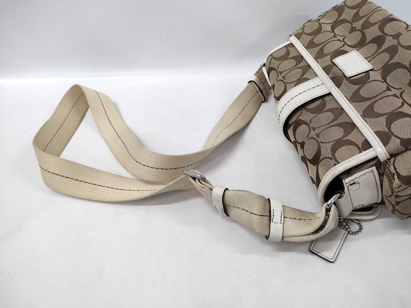 COACH Signature Double Pocket Shoulder Bag