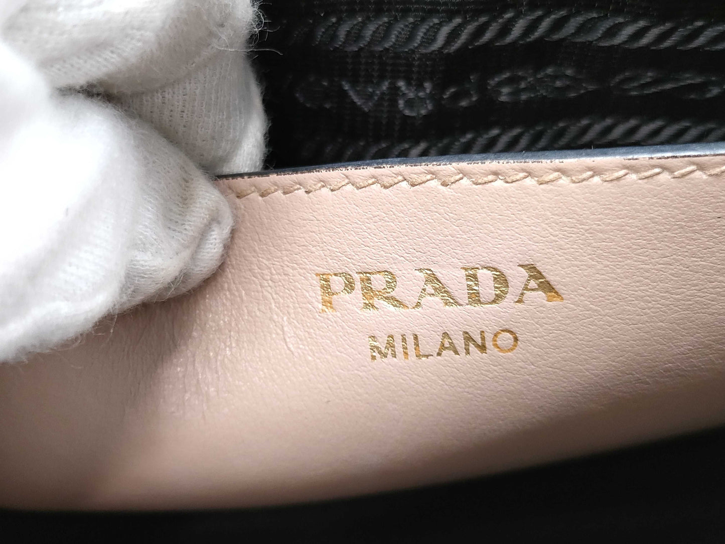 PRADA 1BH043 Saffiano Leather Esplanade Shoulder Bag
