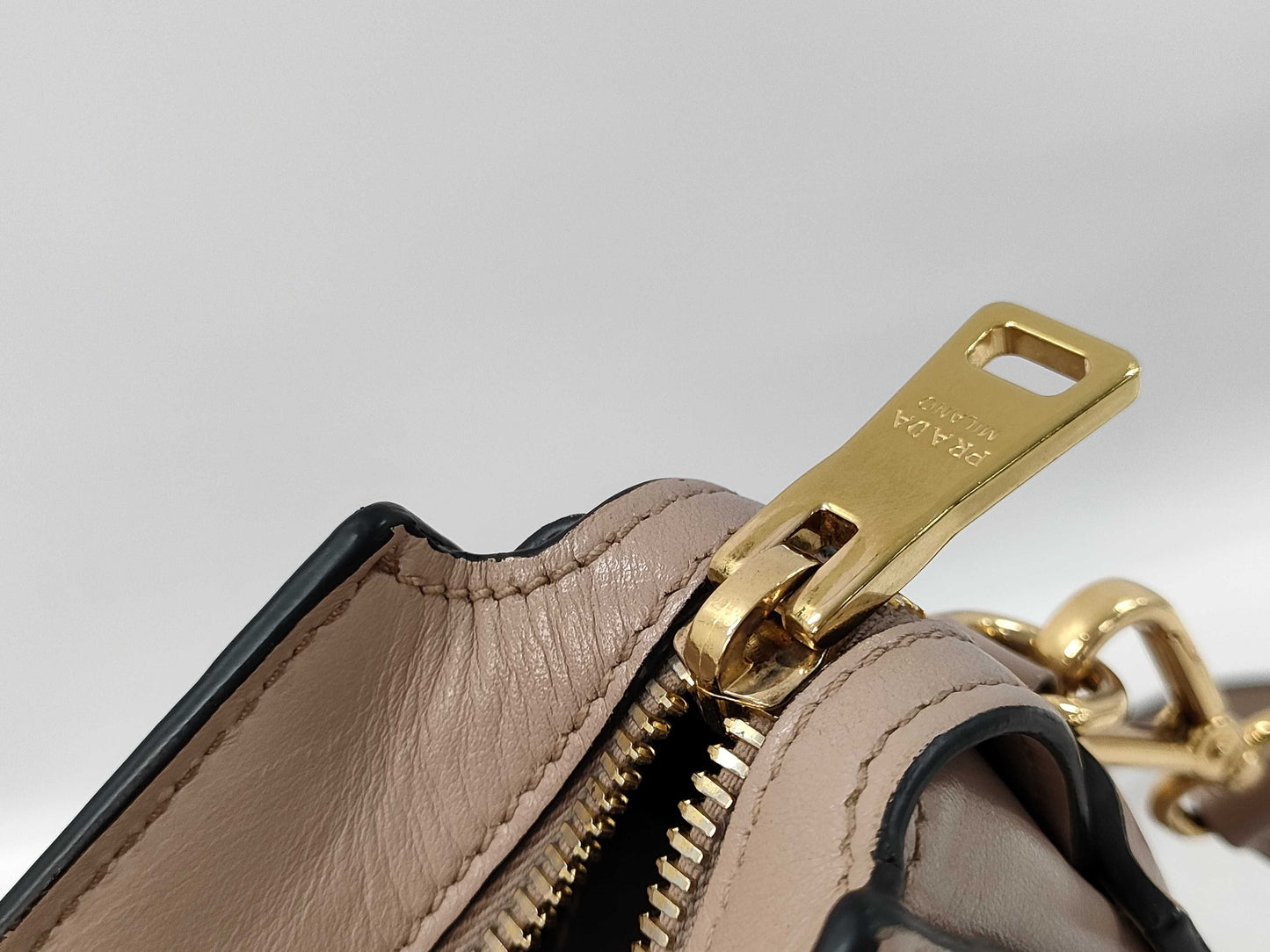 PRADA 1BH043 Saffiano Leather Esplanade Shoulder Bag