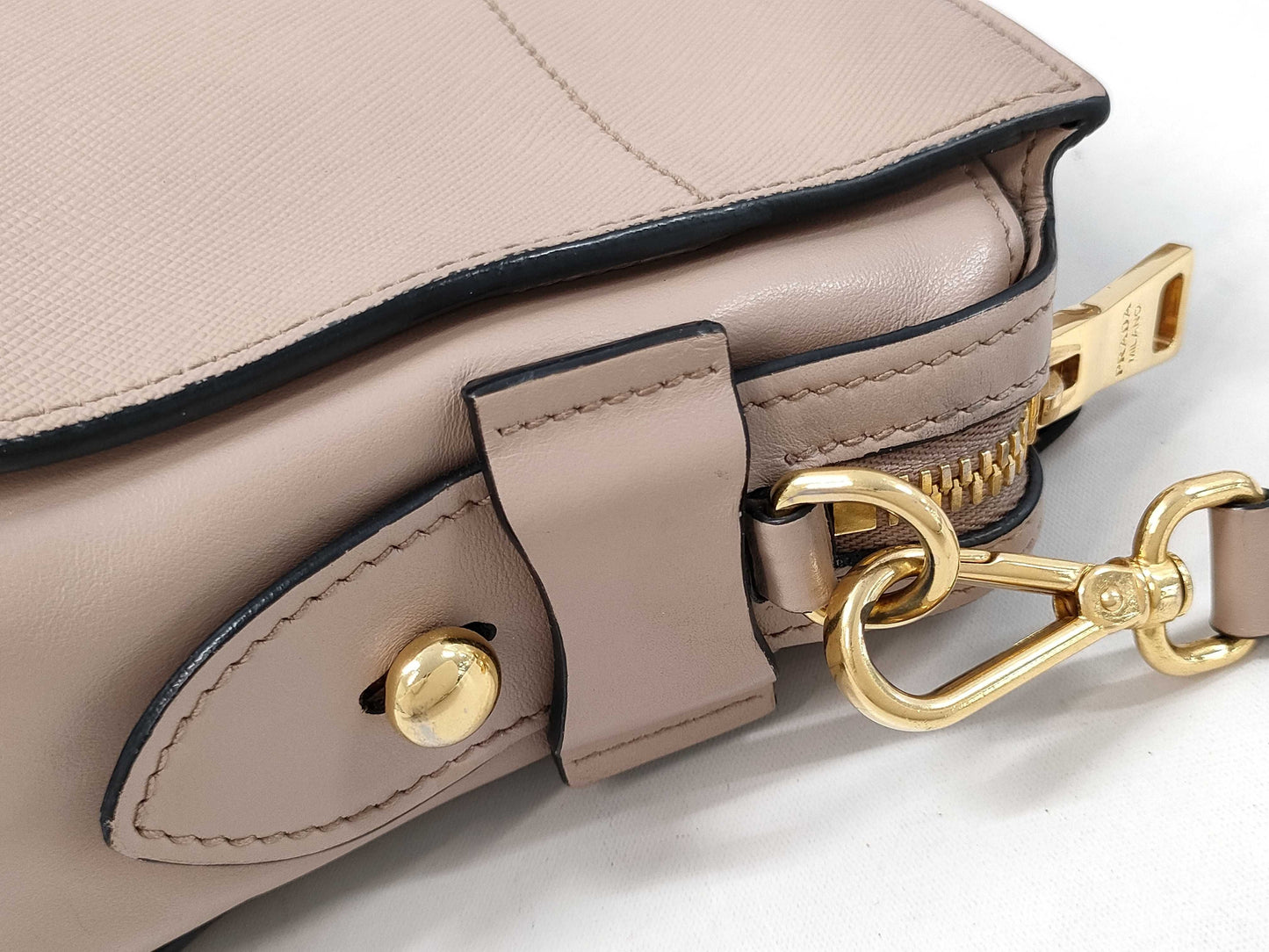 PRADA 1BH043 Saffiano Leather Esplanade Shoulder Bag
