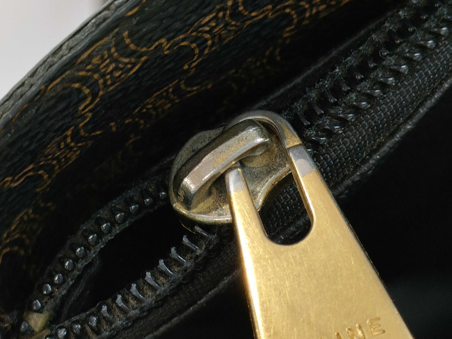 CELINE Macadam Black PVC Triomphe Bucket Tote Bag Shoulder Bag Tote Bag