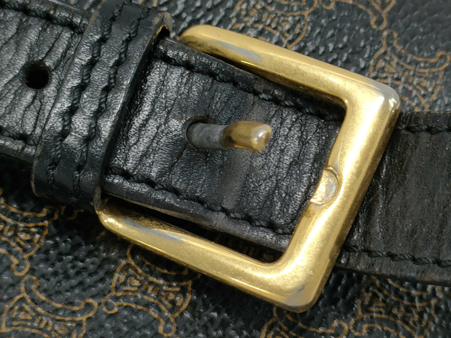 CELINE Macadam Black PVC Triomphe Bucket Tote Bag Shoulder Bag Tote Bag