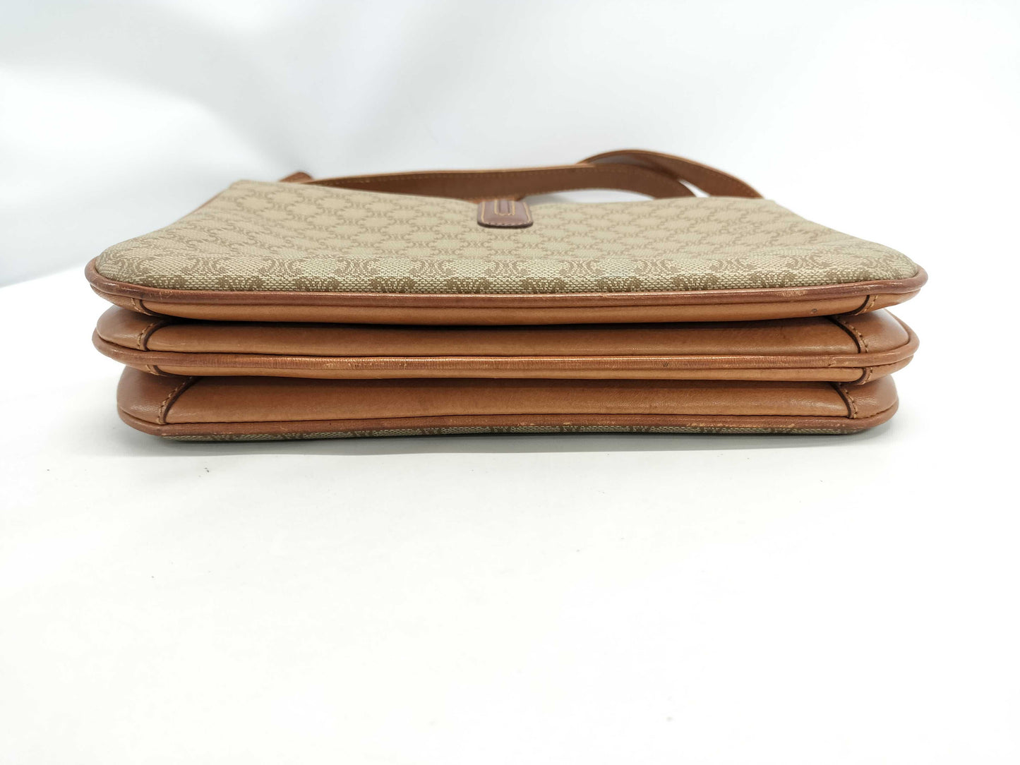 CELINE Triomphe Hardware Macadam PVC Shoulder Bag