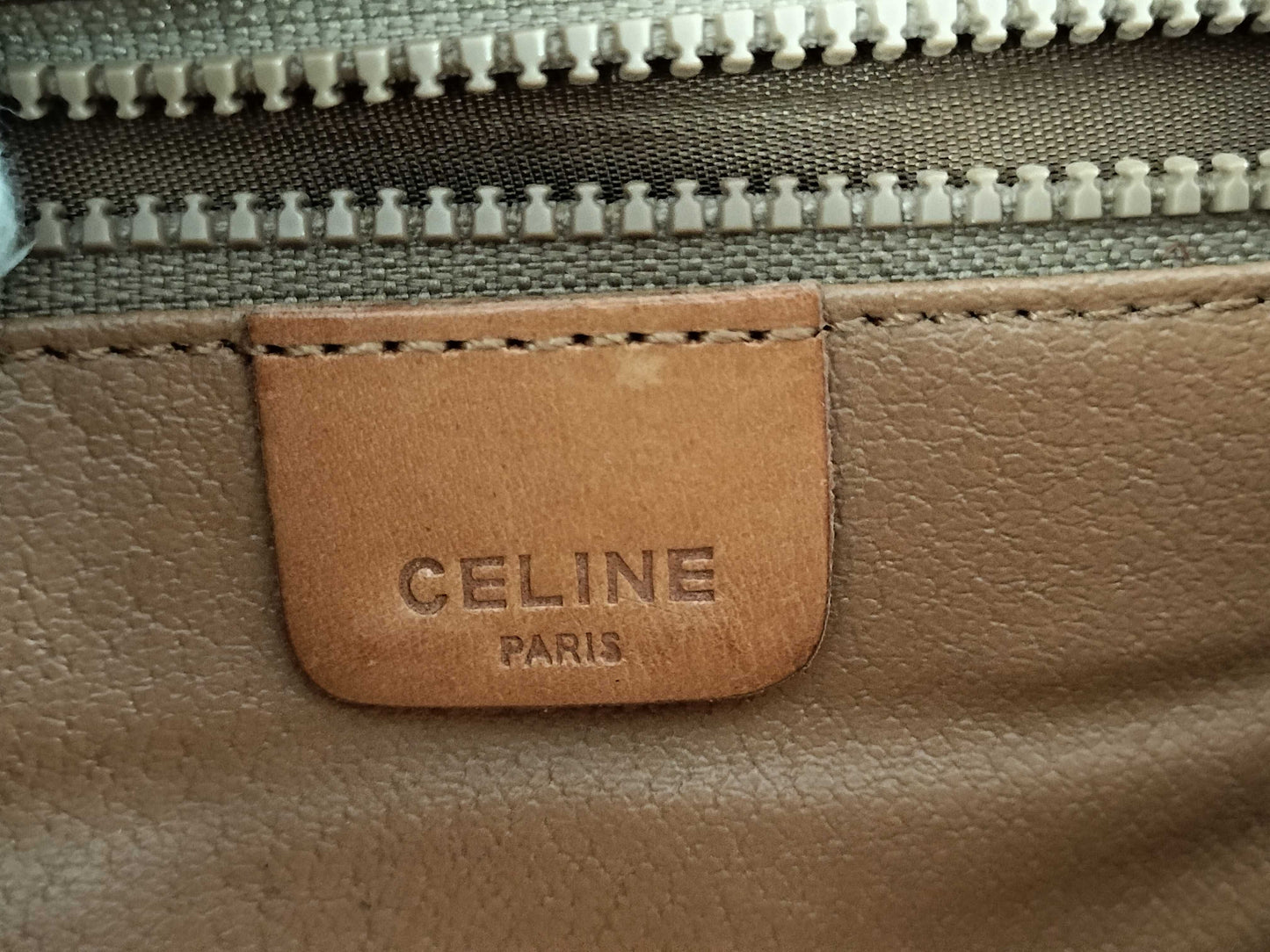 CELINE Triomphe Hardware Macadam PVC Shoulder Bag