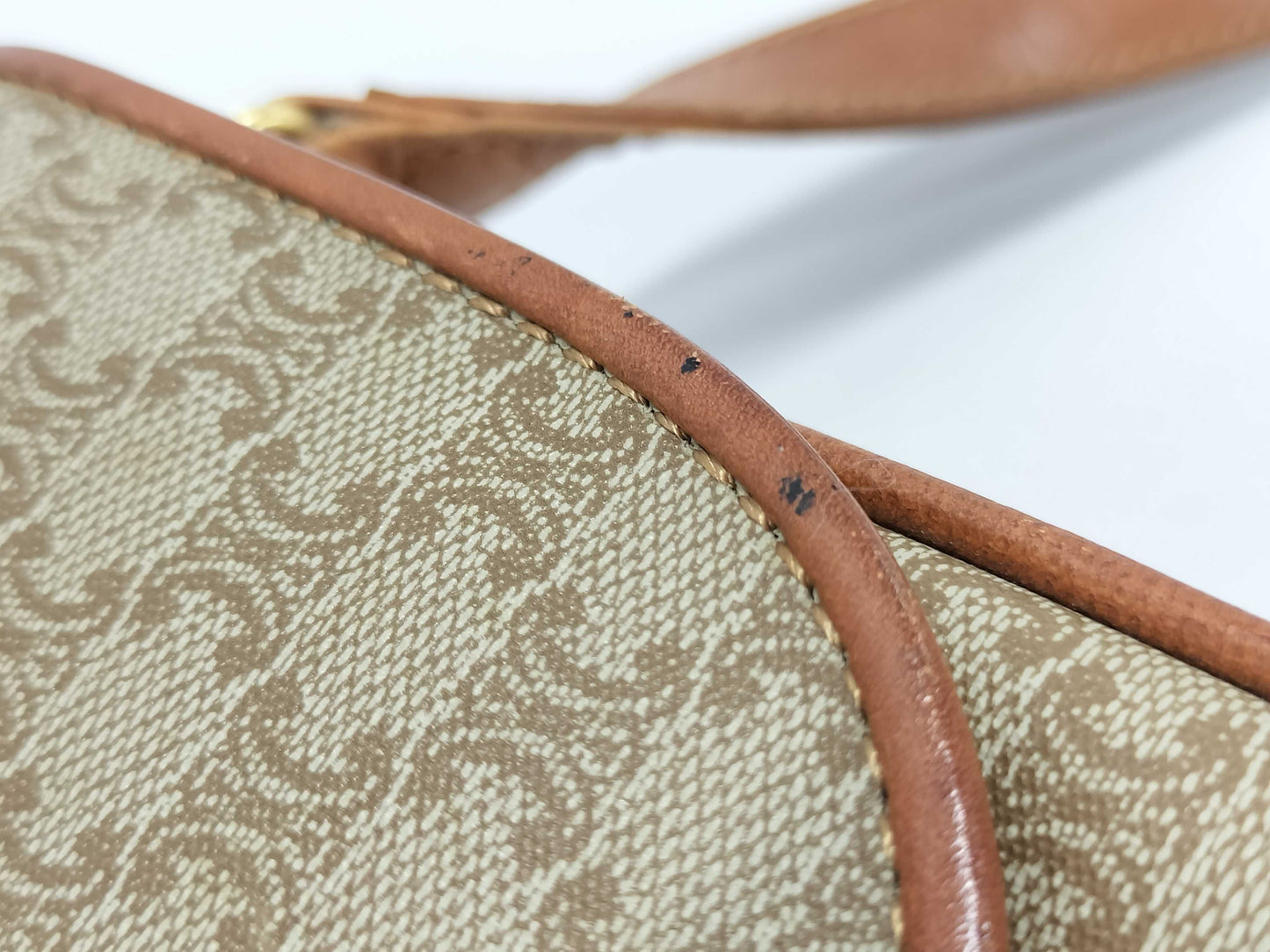 CELINE Triomphe Hardware Macadam PVC Shoulder Bag