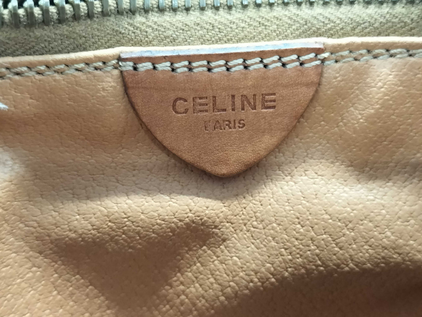 CELINE Macadam PVC Shoulder Bag with Circle Hardware