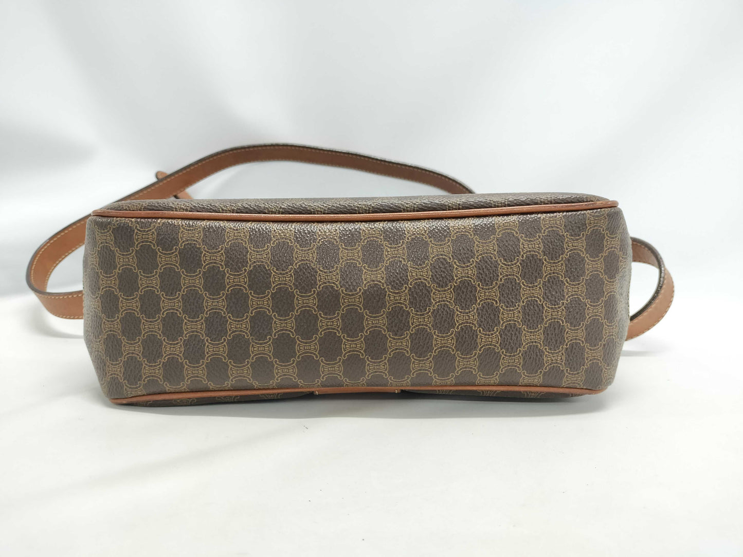 CELINE Macadam PVC Shoulder Bag with Circle Hardware