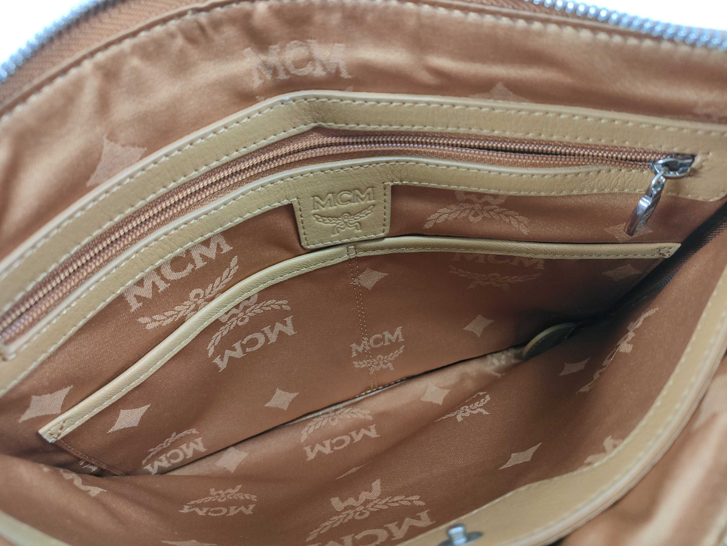 MCM SG-MCM Leather Clutch bag Brown Second bag