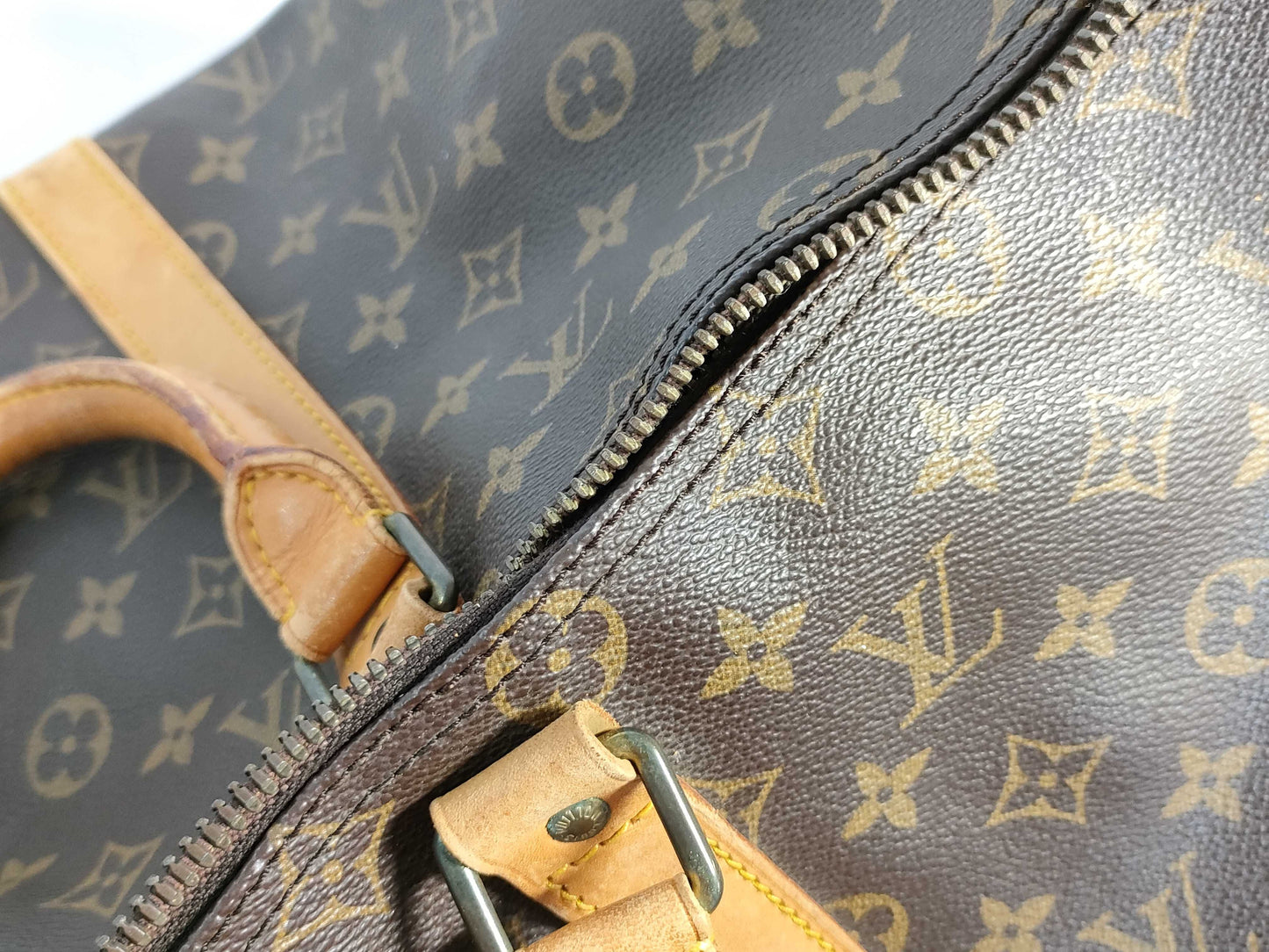 LOUIS VUITTON M41416 Monogram Louis Vuitton Monogram Keepall Bandouliere 50 M41416 SD051 Brown Boston Bag