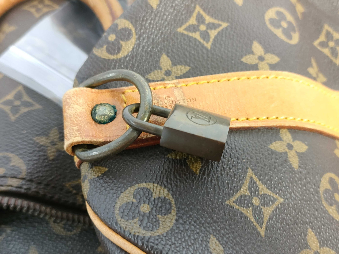 LOUIS VUITTON M41416 Monogram Louis Vuitton Monogram Keepall Bandouliere 50 M41416 SD051 Brown Boston Bag