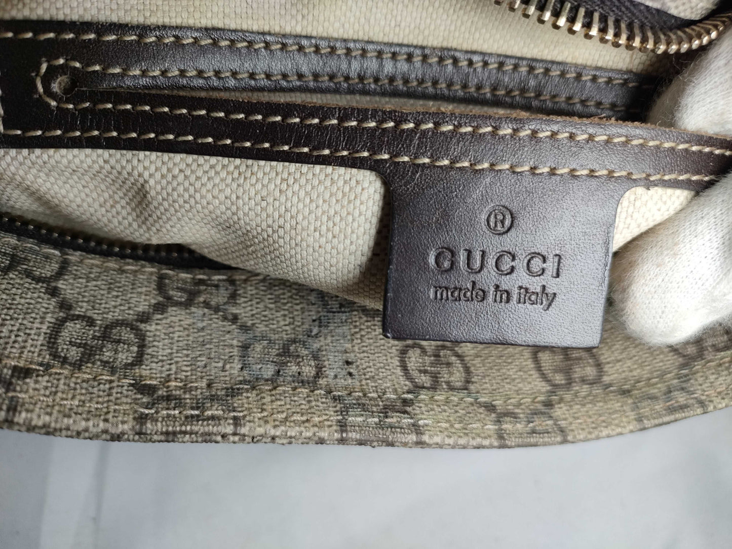 GUCCI GG Supreme ID-Gucci GG Supreme Shoulder Bag Beige 201538 Shoulder Bag