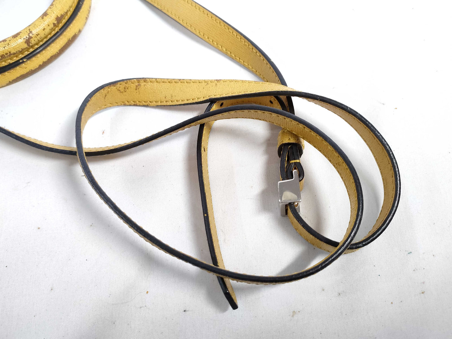 FENDI ID-Fendi Leather Yellow Saffiano 25cm #8BH253-D7E-158-8241 Hand Bags SHW Handbag