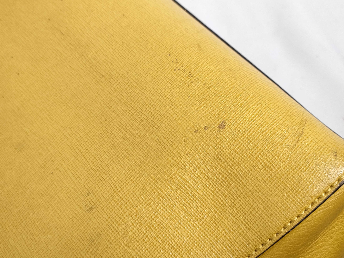 FENDI ID-Fendi Leather Yellow Saffiano 25cm #8BH253-D7E-158-8241 Hand Bags SHW Handbag