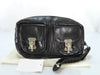 BALENCIAGA Clutch Bag Leather Black 182384 Bag