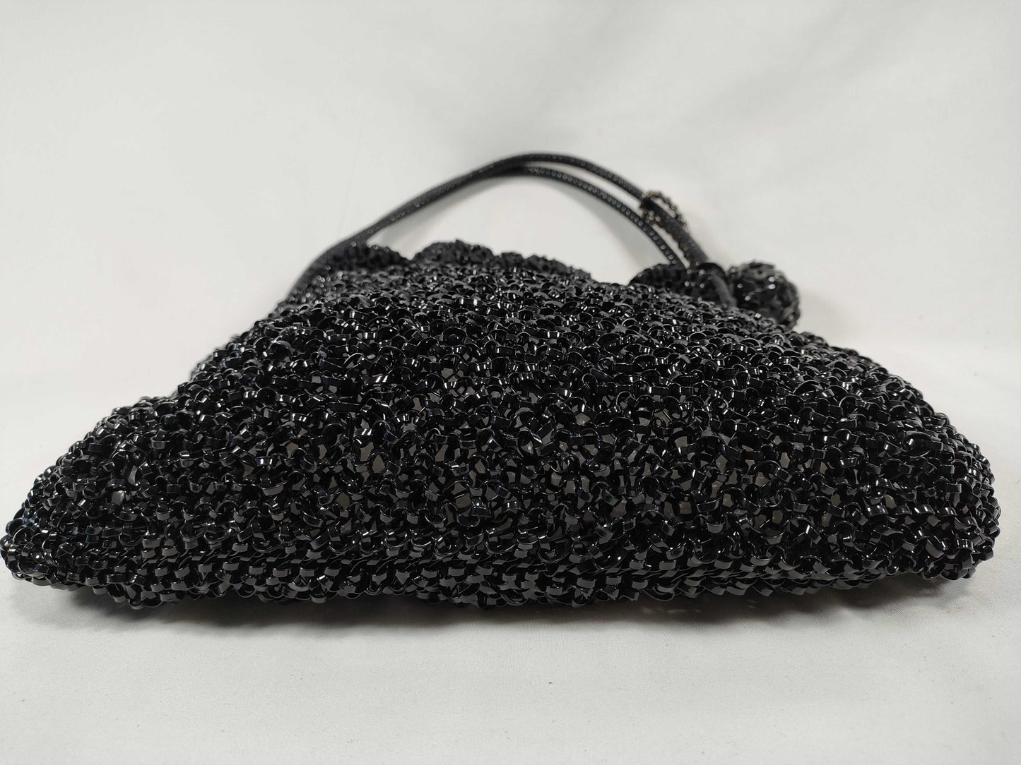 ANTEPRIMA ANTEPRIMA Wire Bag Tote Bag Black with Ribbon Charm Handbag