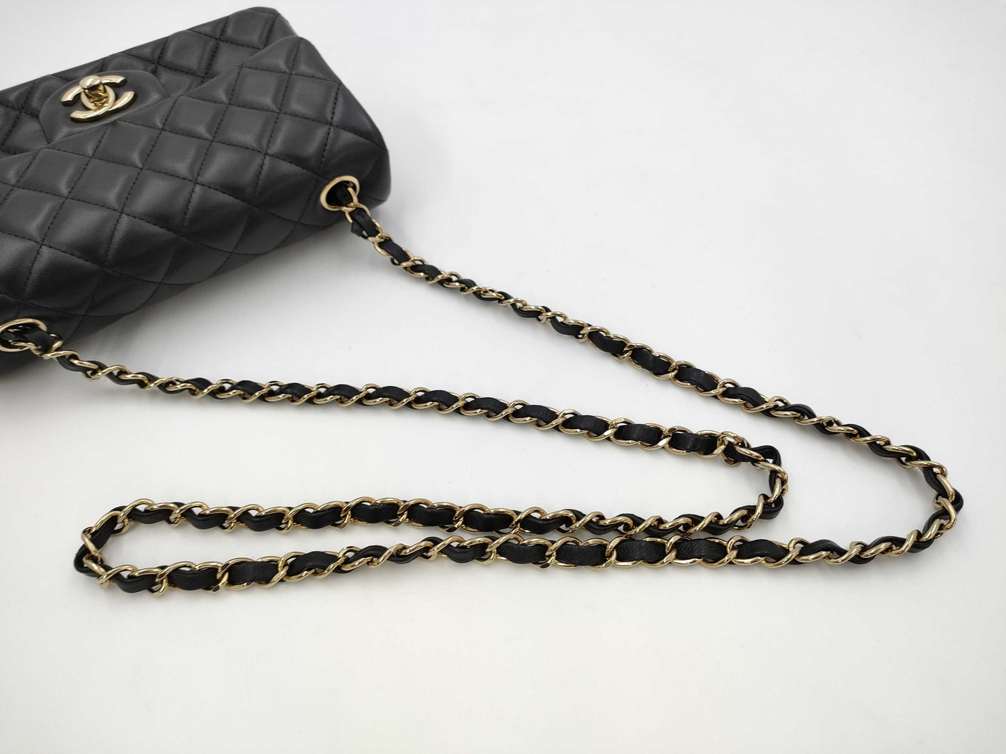 CHANEL Mini Lamb Black GP Shoulder Bag