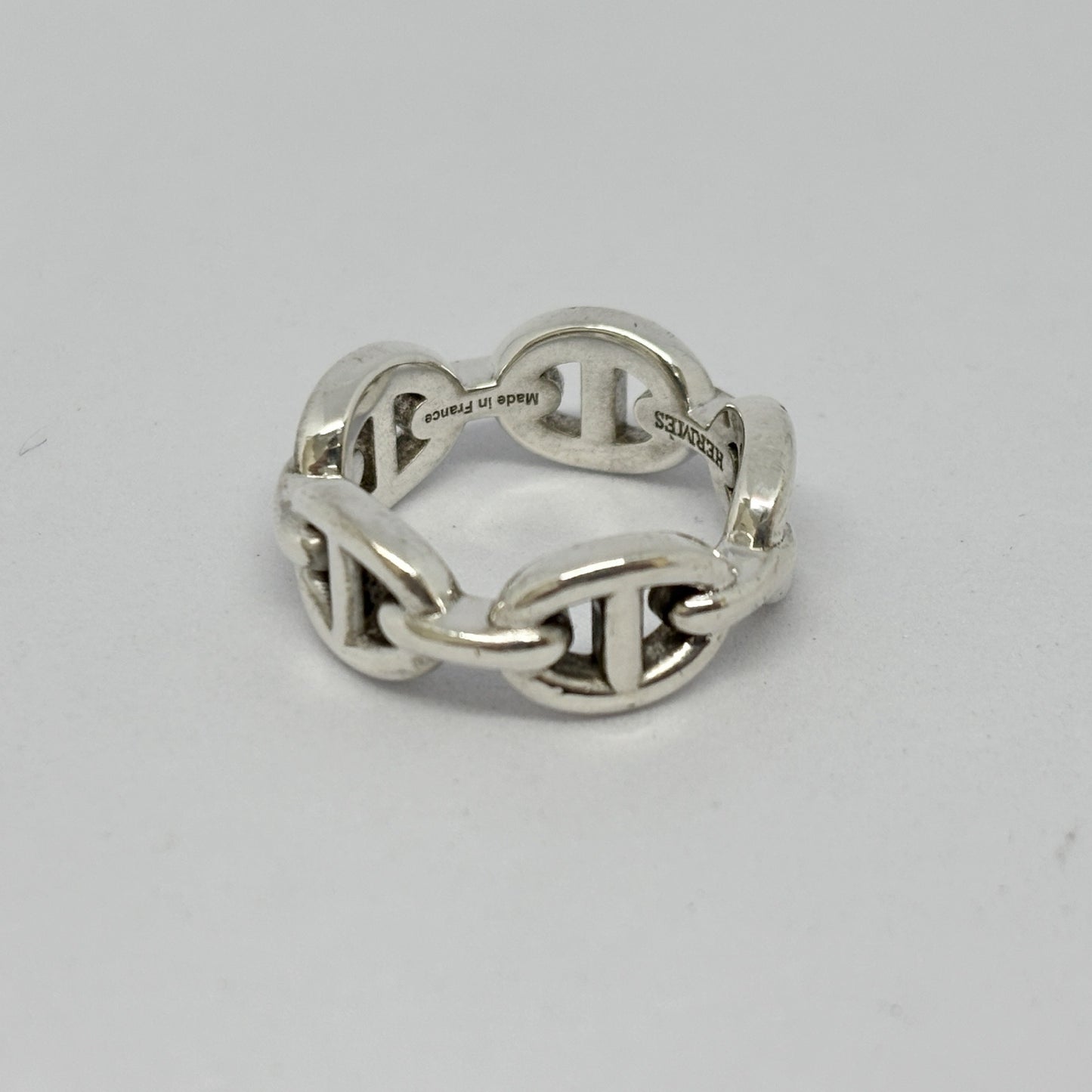 HERMES Hermes Ring Chaine d'Ancre Anchaîne 47 Ag925 Silver Ring