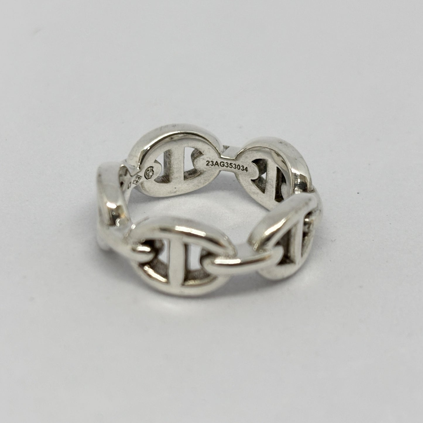 HERMES Hermes Ring Chaine d'Ancre Anchaîne 47 Ag925 Silver Ring