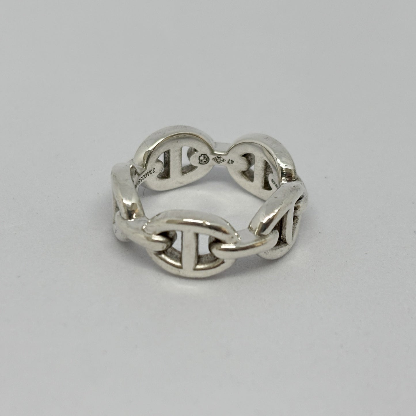 HERMES Hermes Ring Chaine d'Ancre Anchaîne 47 Ag925 Silver Ring