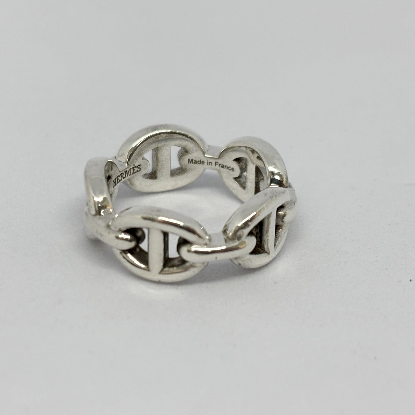 HERMES Hermes Ring Chaine d'Ancre Anchaîne 47 Ag925 Silver Ring