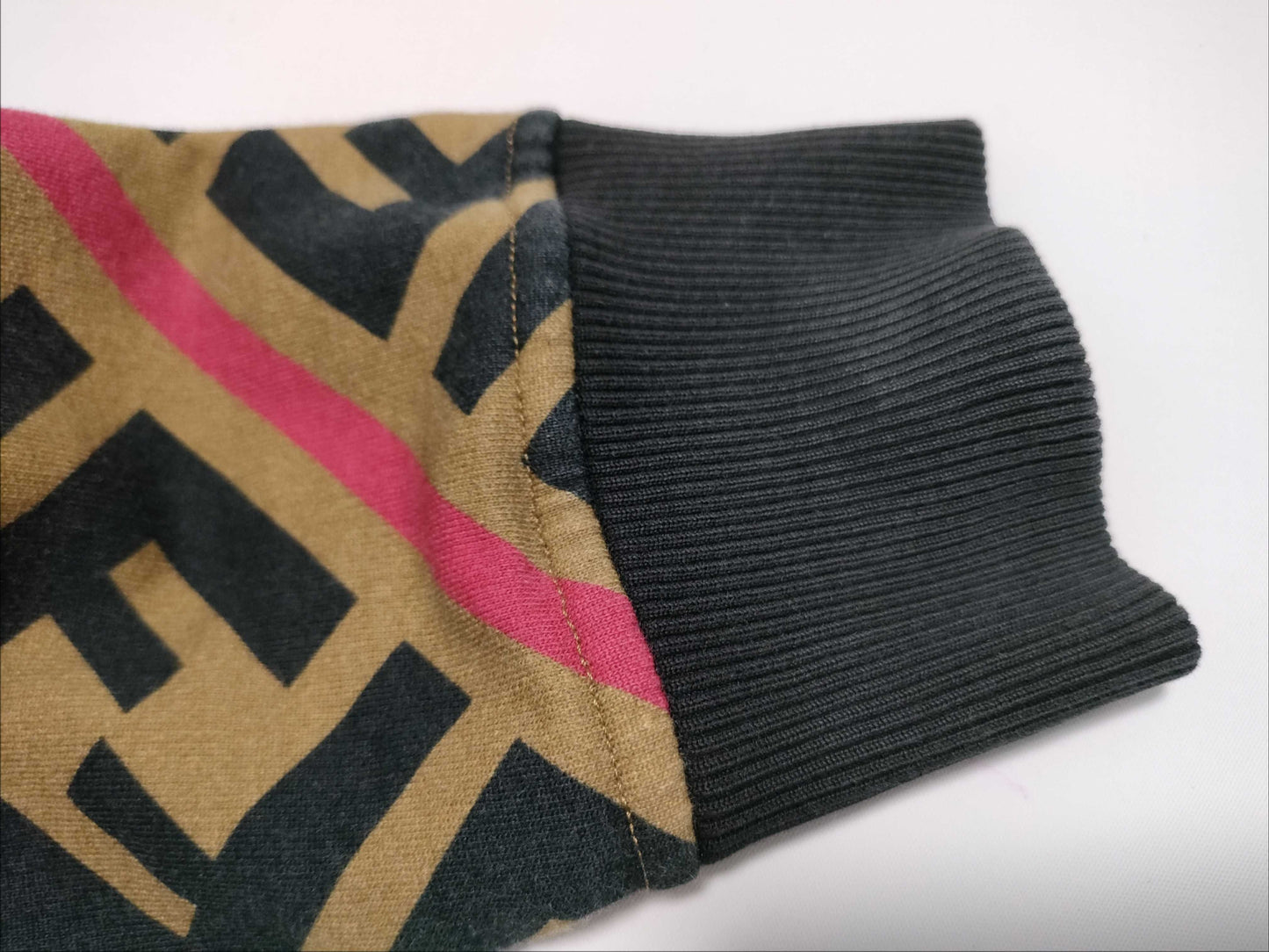 FENDI Zucca print sweatshirt for men, current tag.