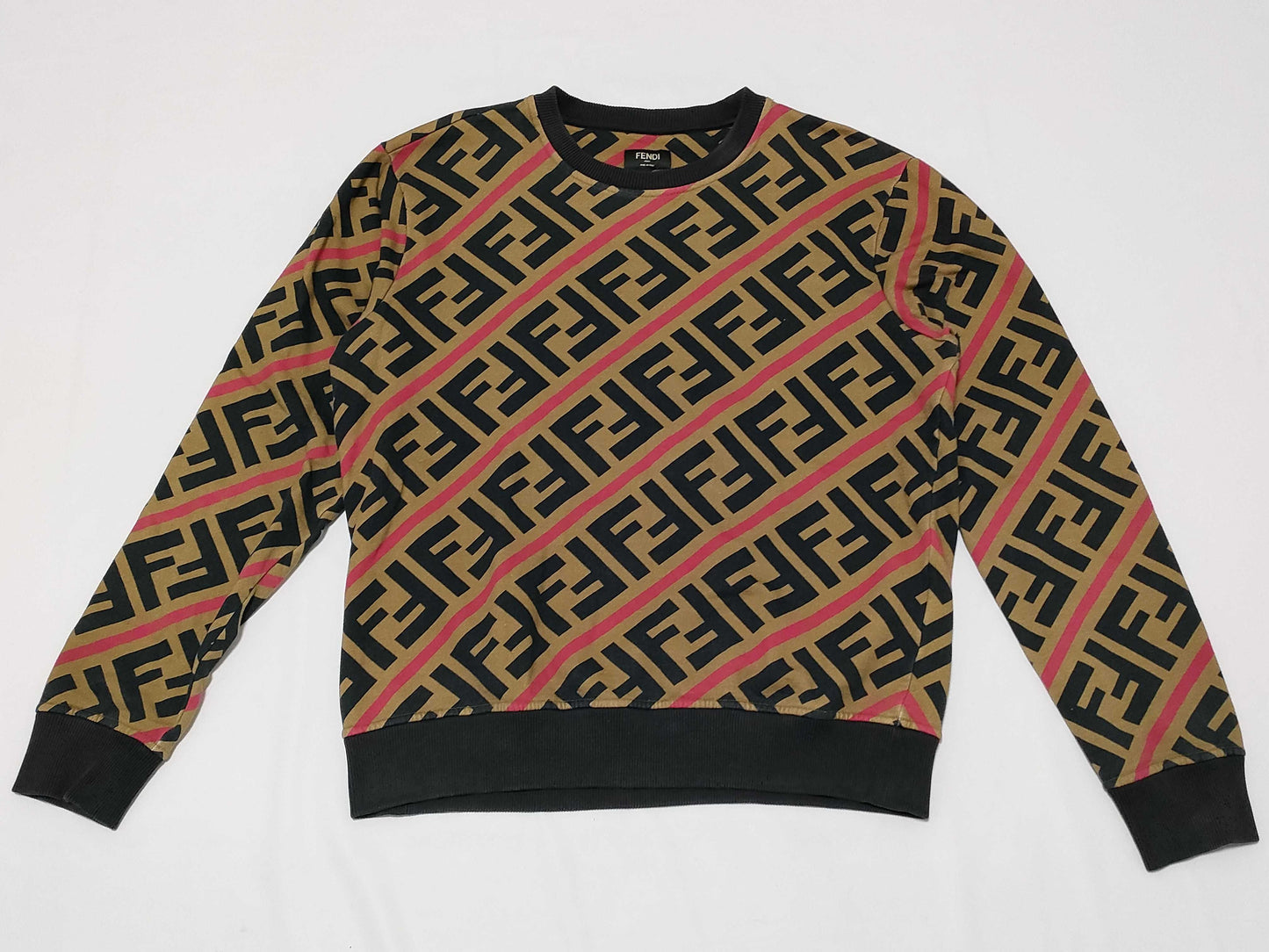 FENDI Zucca print sweatshirt for men, current tag.