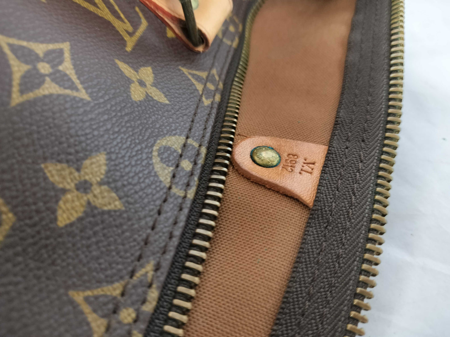 LOUIS VUITTON M41416 Monogram Louis Vuitton Keepall Bandouliere 50 M41416 VI8912 Boston Bag