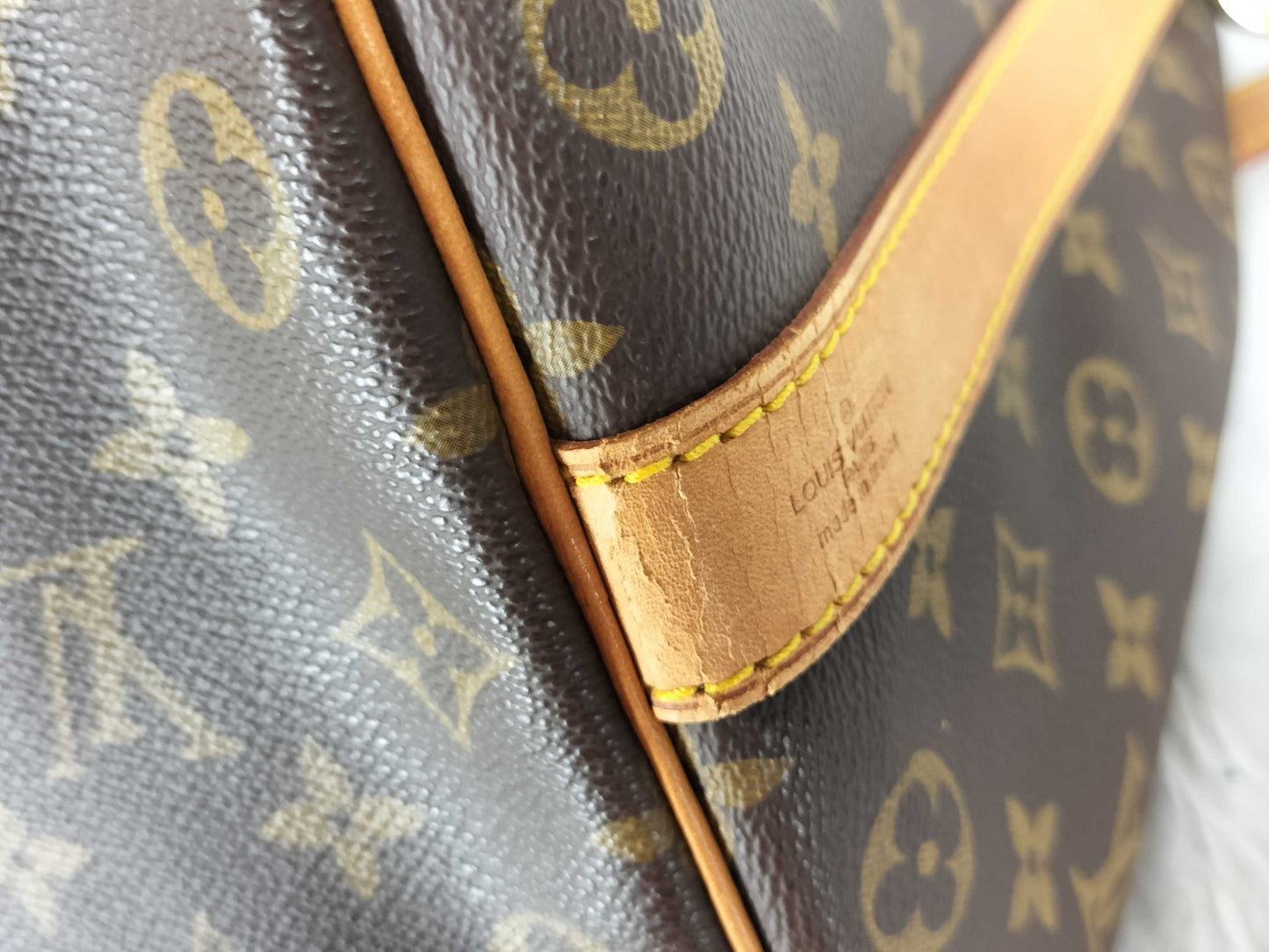 LOUIS VUITTON M41416 Monogram Louis Vuitton Keepall Bandouliere 50 M41416 VI8912 Boston Bag