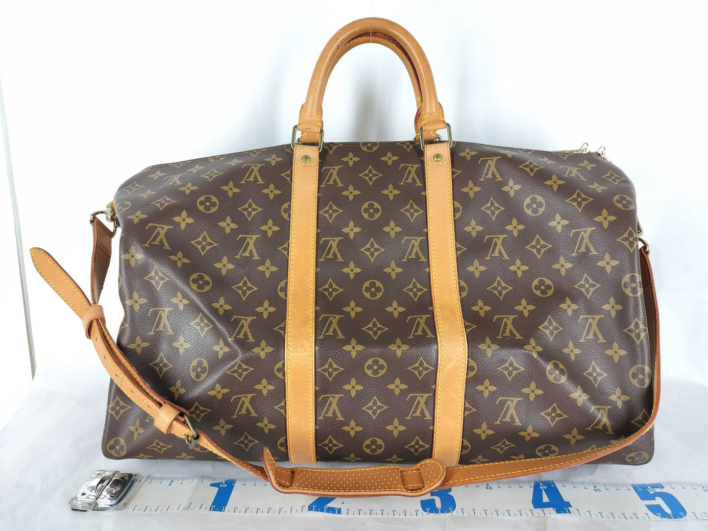 LOUIS VUITTON M41416 Monogram Louis Vuitton Keepall Bandouliere 50 M41416 VI8912 Boston Bag