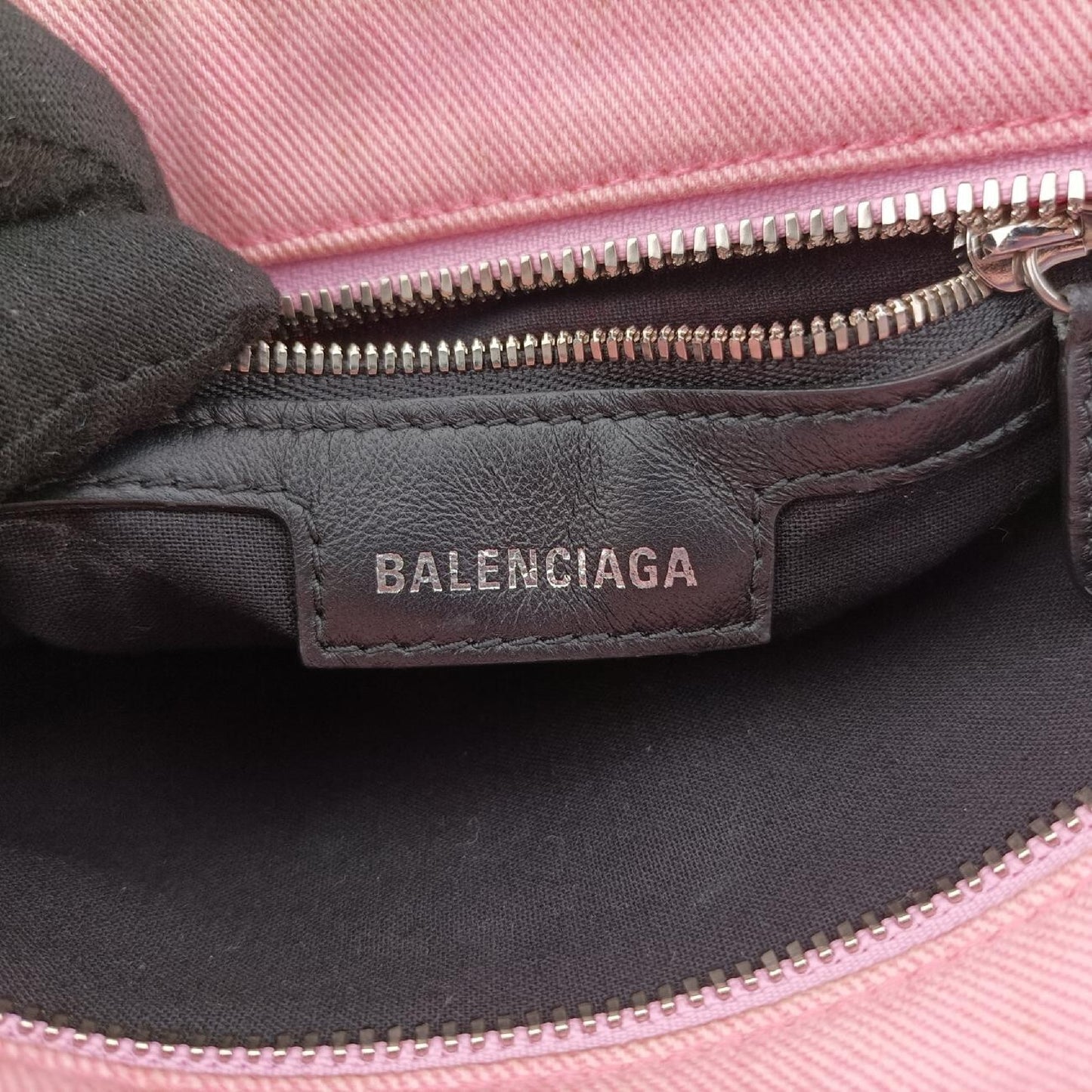 BALENCIAGA Neo Cagoule XS Pink Denim Shoulder Bag 700940.5809.R.562481