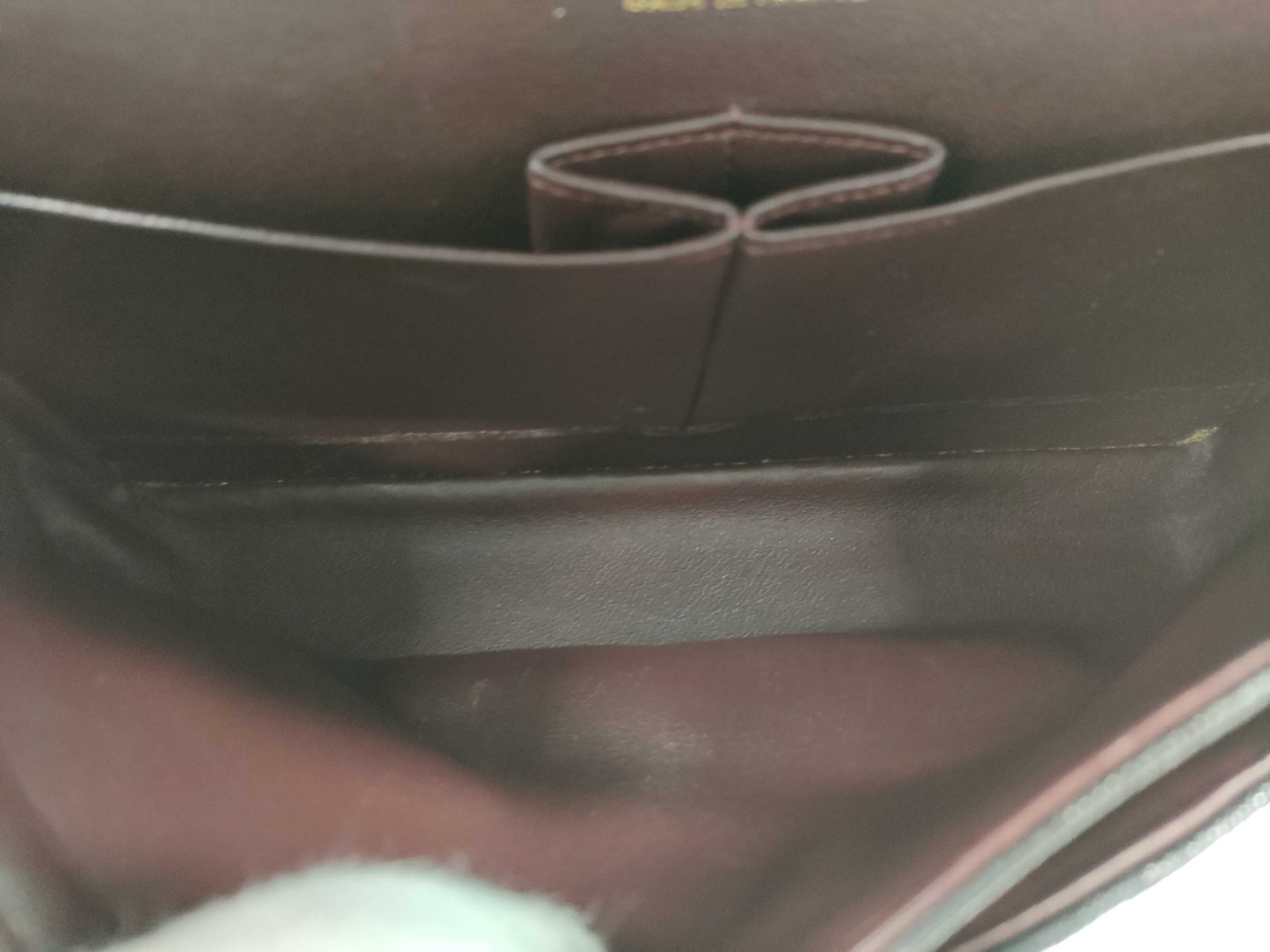 CHANEL Caviar Skin V-Stitch Shoulder Bag