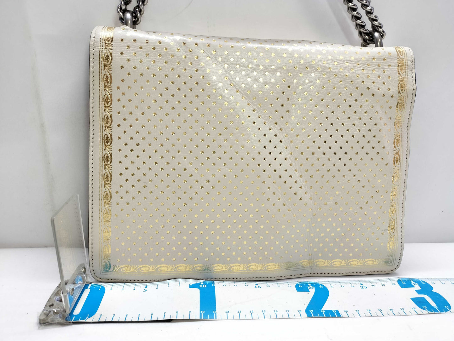 GUCCI GUCCI Sega Collaboration Dionysus Star White x Gold Leather Shoulder Bag 400235 B024723870