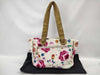 CHANEL CHANEL Canvas Leather Flower Motif Bag Tote Bag