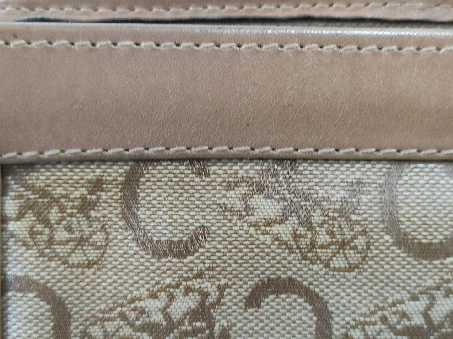 CELINE C Macadam PVC Second Bag M03 Brown