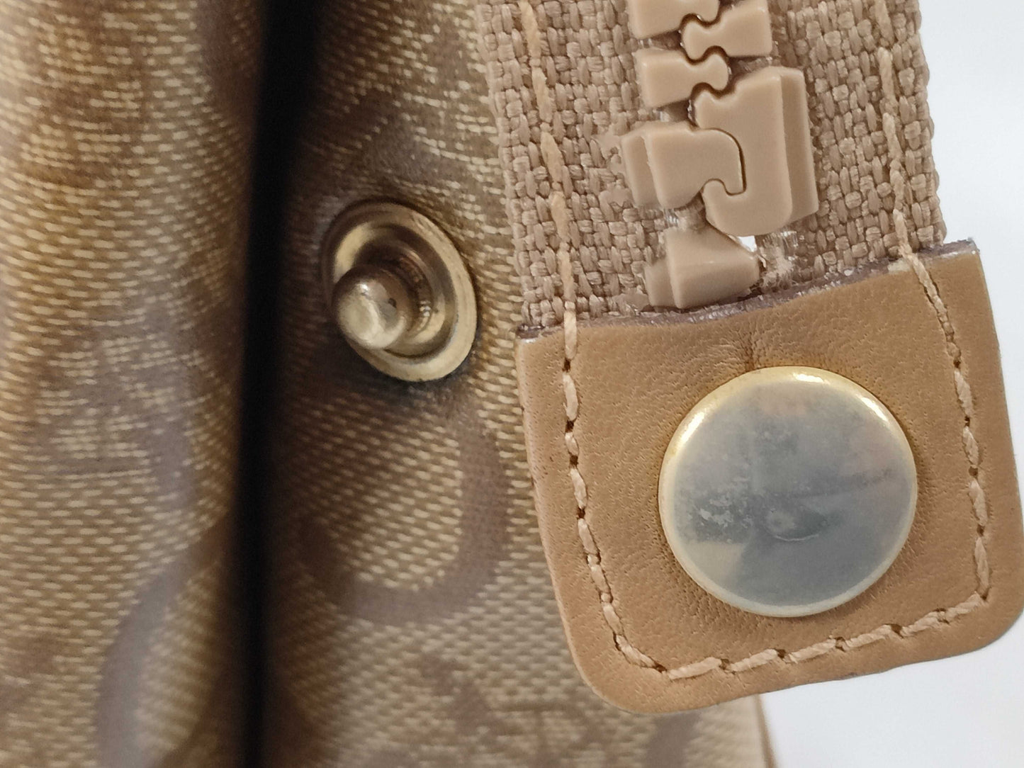 CELINE C Macadam PVC Second Bag M03 Brown