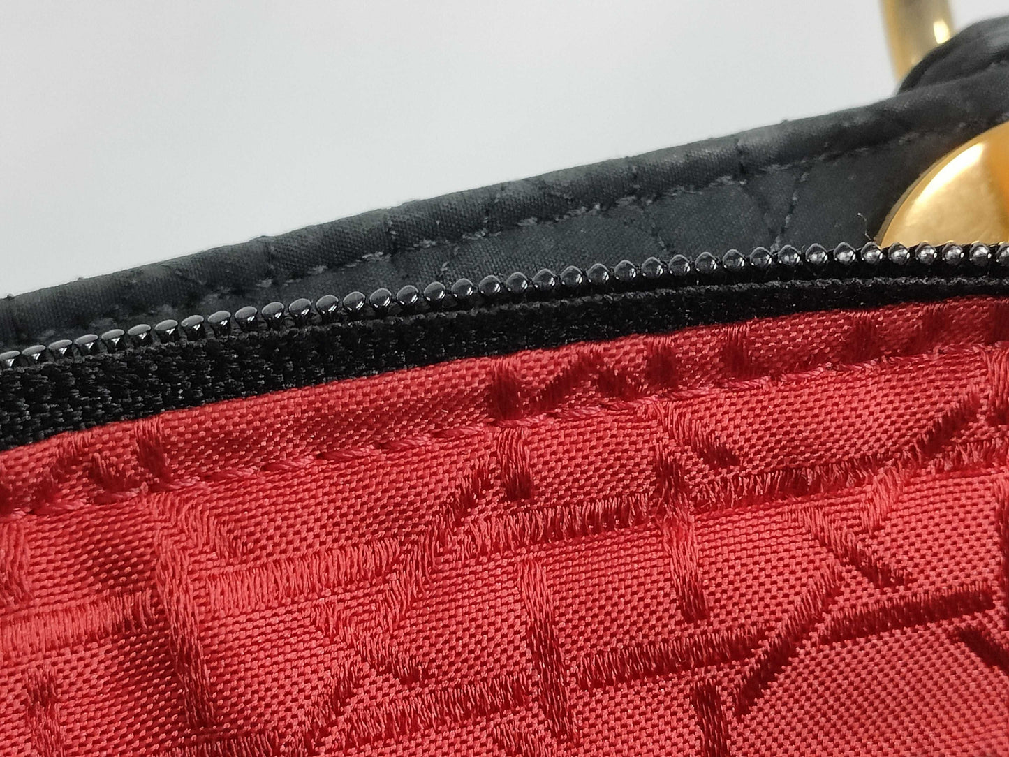 Dior Lady Dior Large Nylon Black Handbag