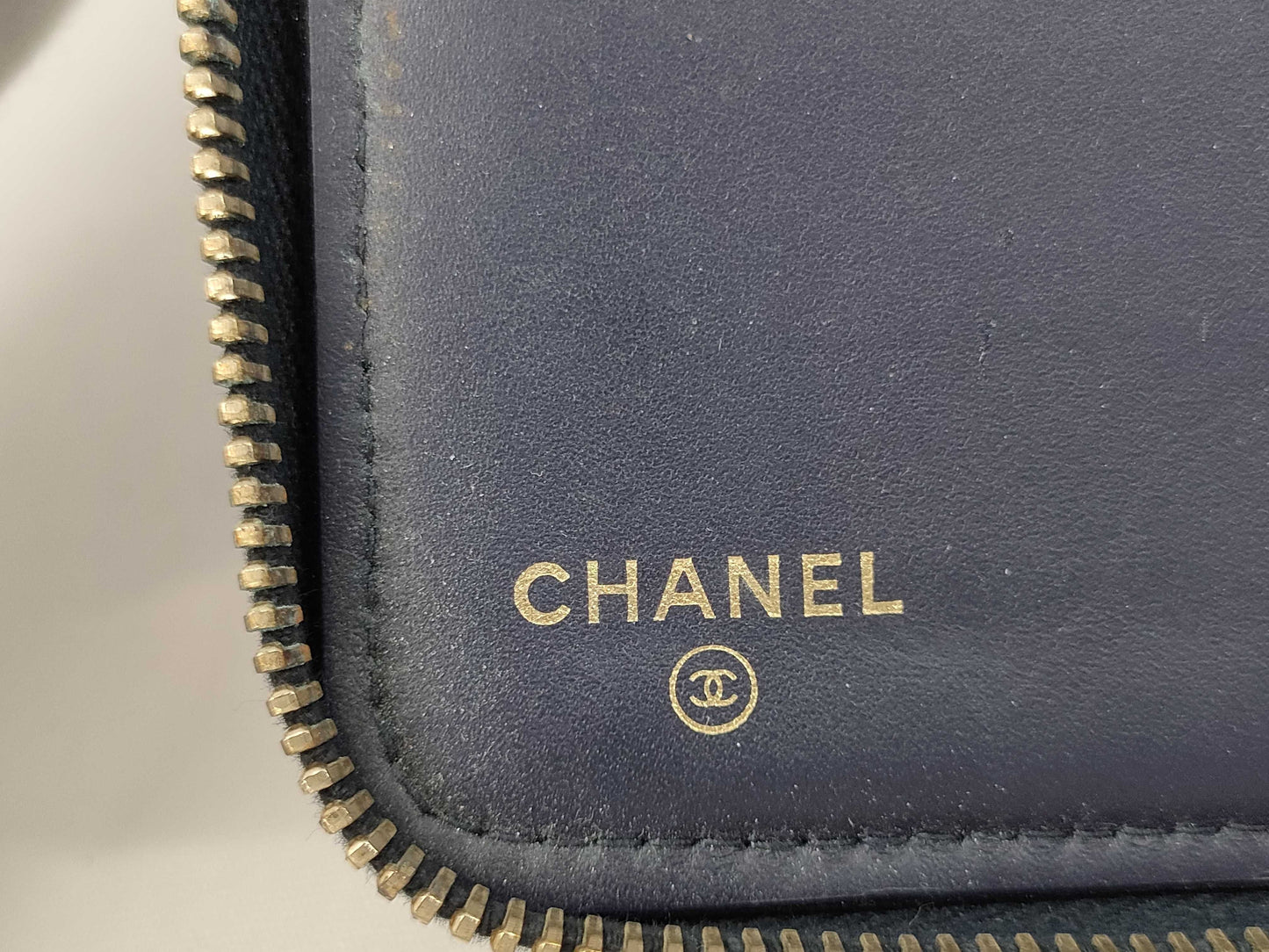 CHANEL CHANEL Second Bag Wallet Navy Wallet
